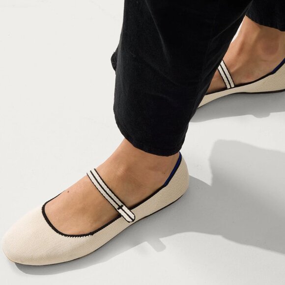 (Rothy's) The Square Mary Jane in Gardenia - Picture 2 of 11